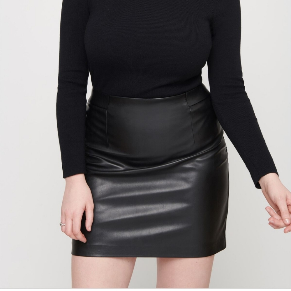 Dynamite Faux Leather Skirt